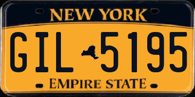 NY license plate GIL5195