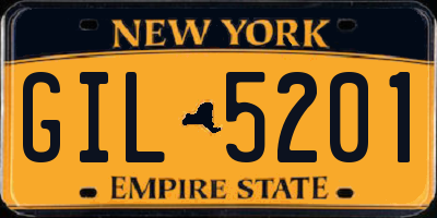 NY license plate GIL5201