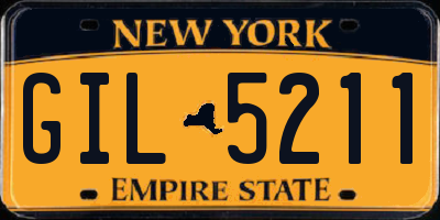 NY license plate GIL5211