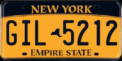 NY license plate GIL5212