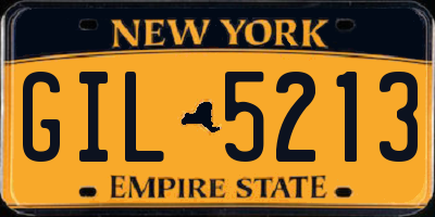 NY license plate GIL5213