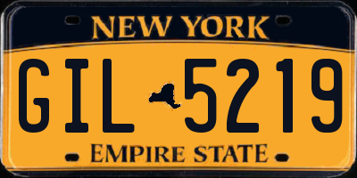 NY license plate GIL5219