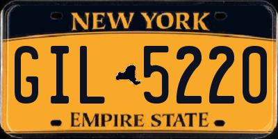 NY license plate GIL5220