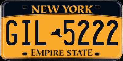 NY license plate GIL5222