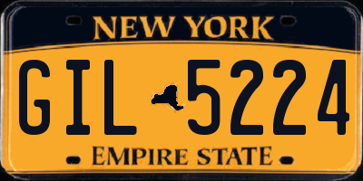 NY license plate GIL5224