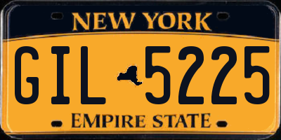 NY license plate GIL5225