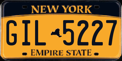 NY license plate GIL5227