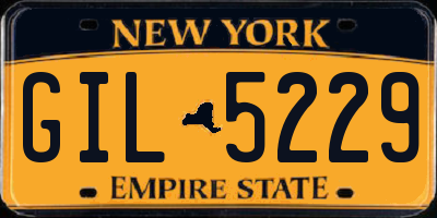 NY license plate GIL5229