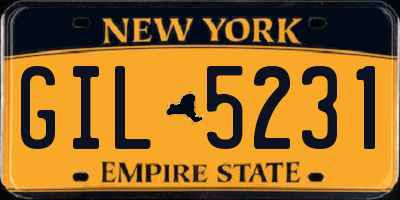NY license plate GIL5231