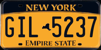 NY license plate GIL5237