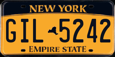 NY license plate GIL5242