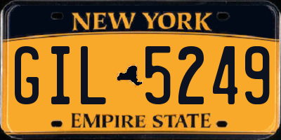 NY license plate GIL5249