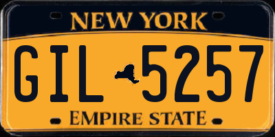 NY license plate GIL5257