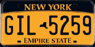 NY license plate GIL5259