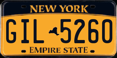 NY license plate GIL5260