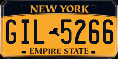 NY license plate GIL5266