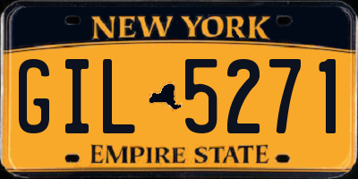 NY license plate GIL5271