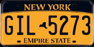 NY license plate GIL5273