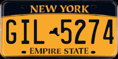 NY license plate GIL5274