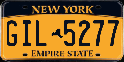 NY license plate GIL5277