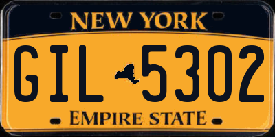 NY license plate GIL5302