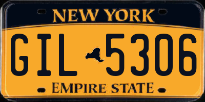 NY license plate GIL5306