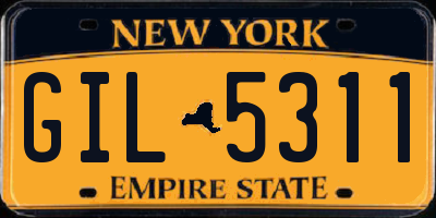 NY license plate GIL5311