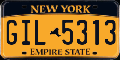 NY license plate GIL5313