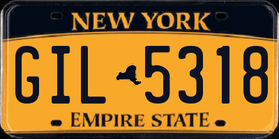 NY license plate GIL5318