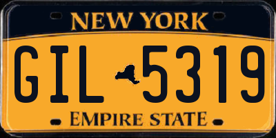 NY license plate GIL5319
