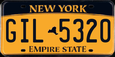 NY license plate GIL5320
