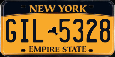 NY license plate GIL5328