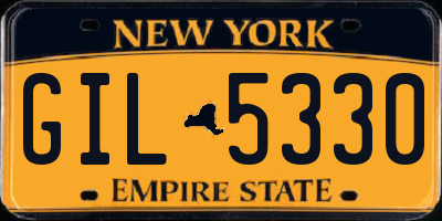 NY license plate GIL5330