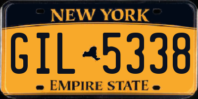 NY license plate GIL5338