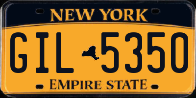 NY license plate GIL5350