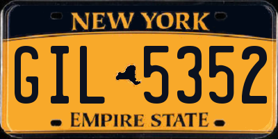 NY license plate GIL5352