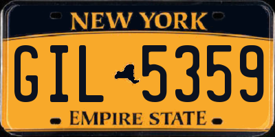 NY license plate GIL5359