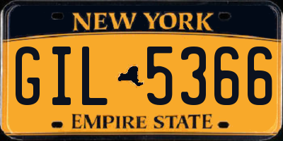 NY license plate GIL5366