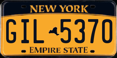 NY license plate GIL5370