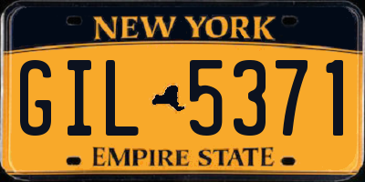 NY license plate GIL5371