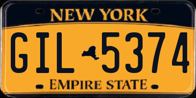 NY license plate GIL5374