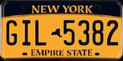 NY license plate GIL5382
