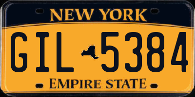 NY license plate GIL5384