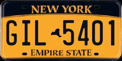 NY license plate GIL5401