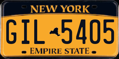 NY license plate GIL5405