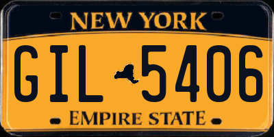NY license plate GIL5406
