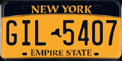 NY license plate GIL5407
