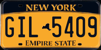 NY license plate GIL5409