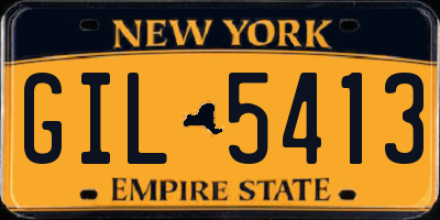 NY license plate GIL5413
