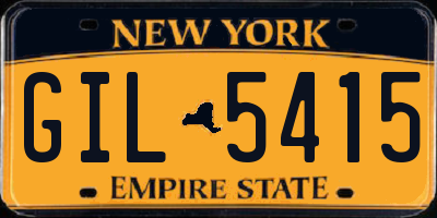 NY license plate GIL5415